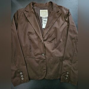 NWT - Old Navy Cotton Stretch Brown Blazer - Size XL